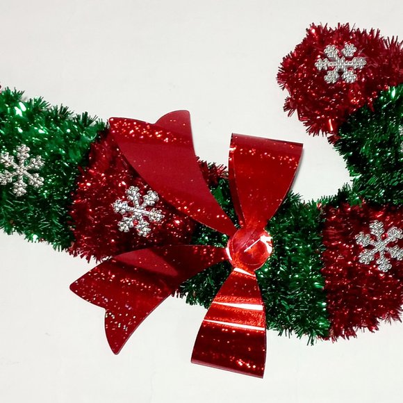 Christmas House Decor Christmas Candy Cane Wreath Hanger Tinsel Wall Hanging Dec - Picture 7 of 8